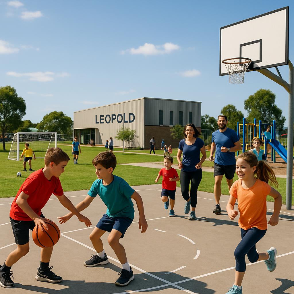 Community sports activities in Leopold