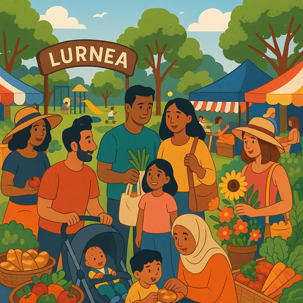 Families enjoying a park in Lurnea, highlighting community life.