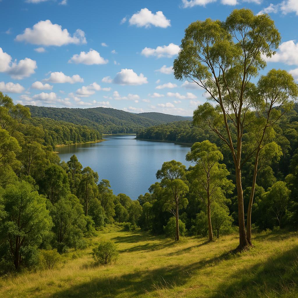 Lysterfield nature reserve with greenery