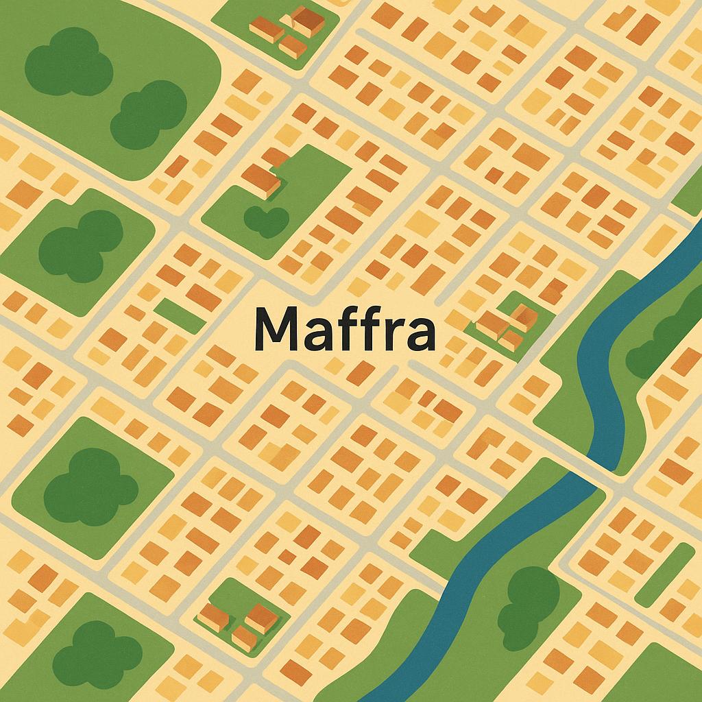 Aerial view of Maffra suburbs