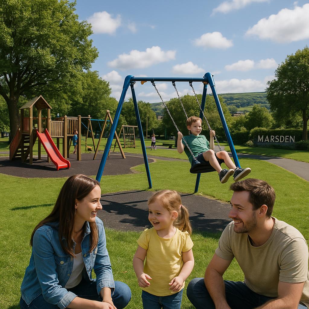 Families enjoying parks in Marsden