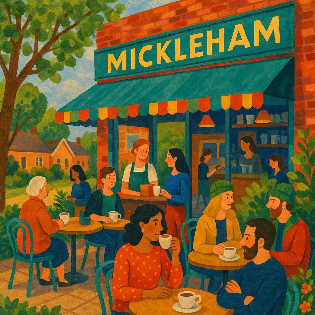 Cafés in Mickleham with outdoor seating and local patrons