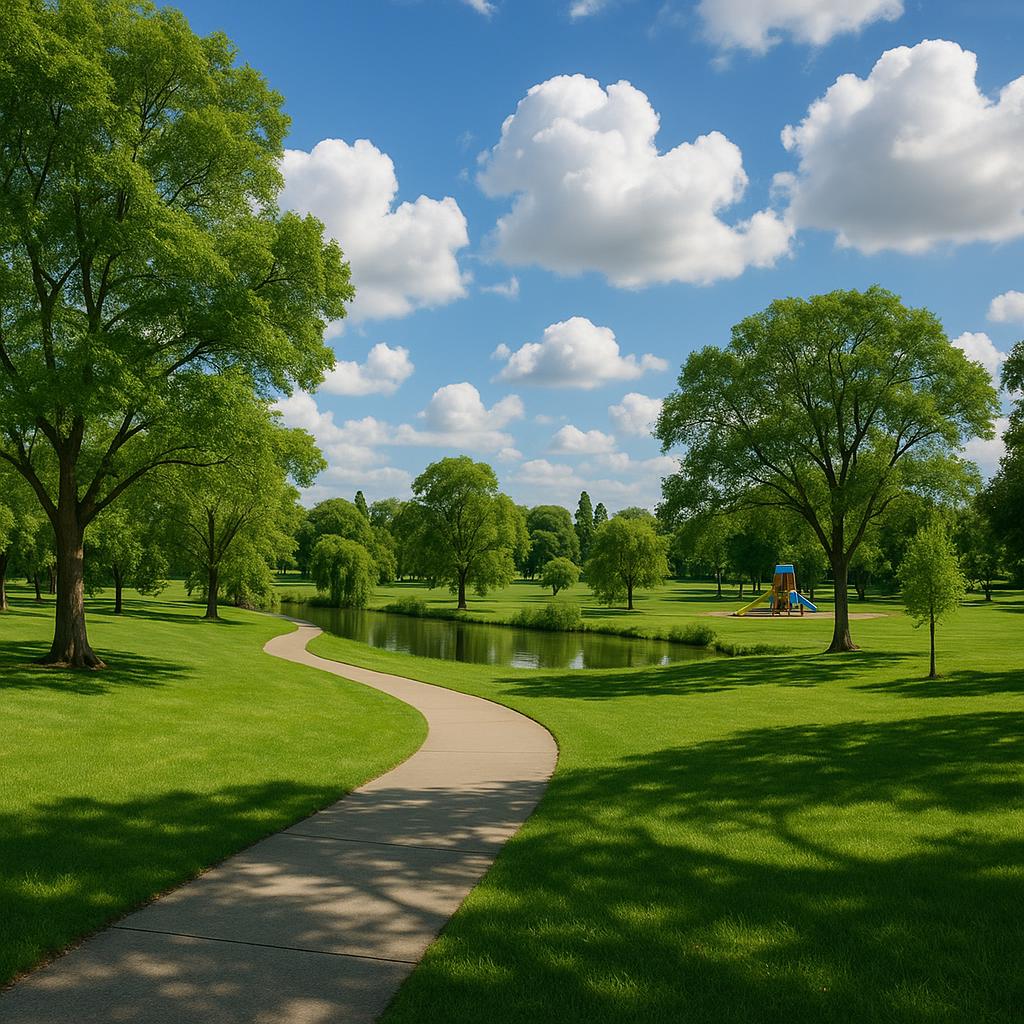 Beautiful view of Teralba Park in Mitchelton