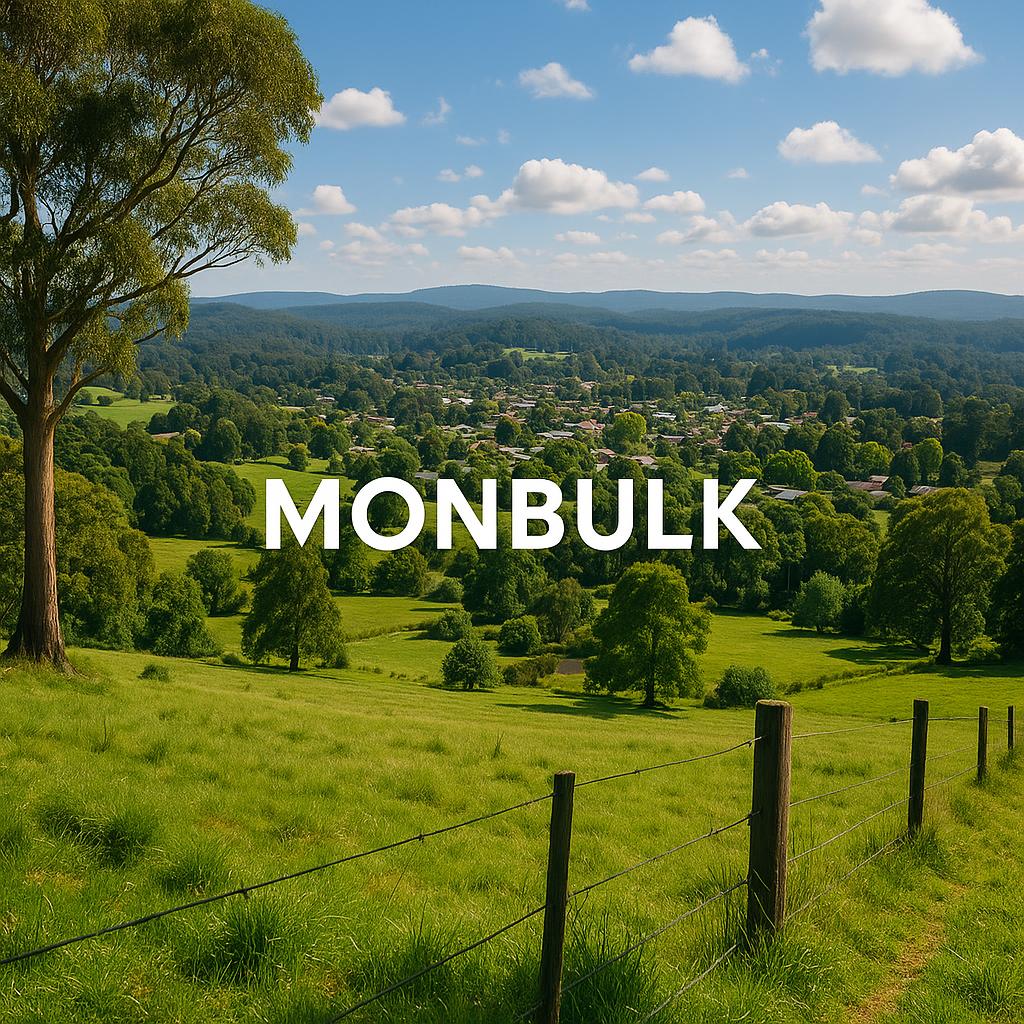 Scenic view of Monbulk suburb