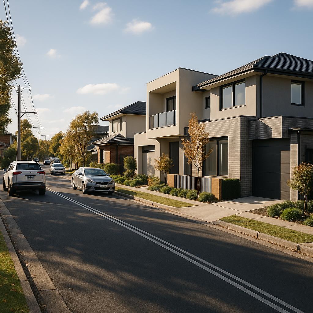 Modern homes in Mont Albert North