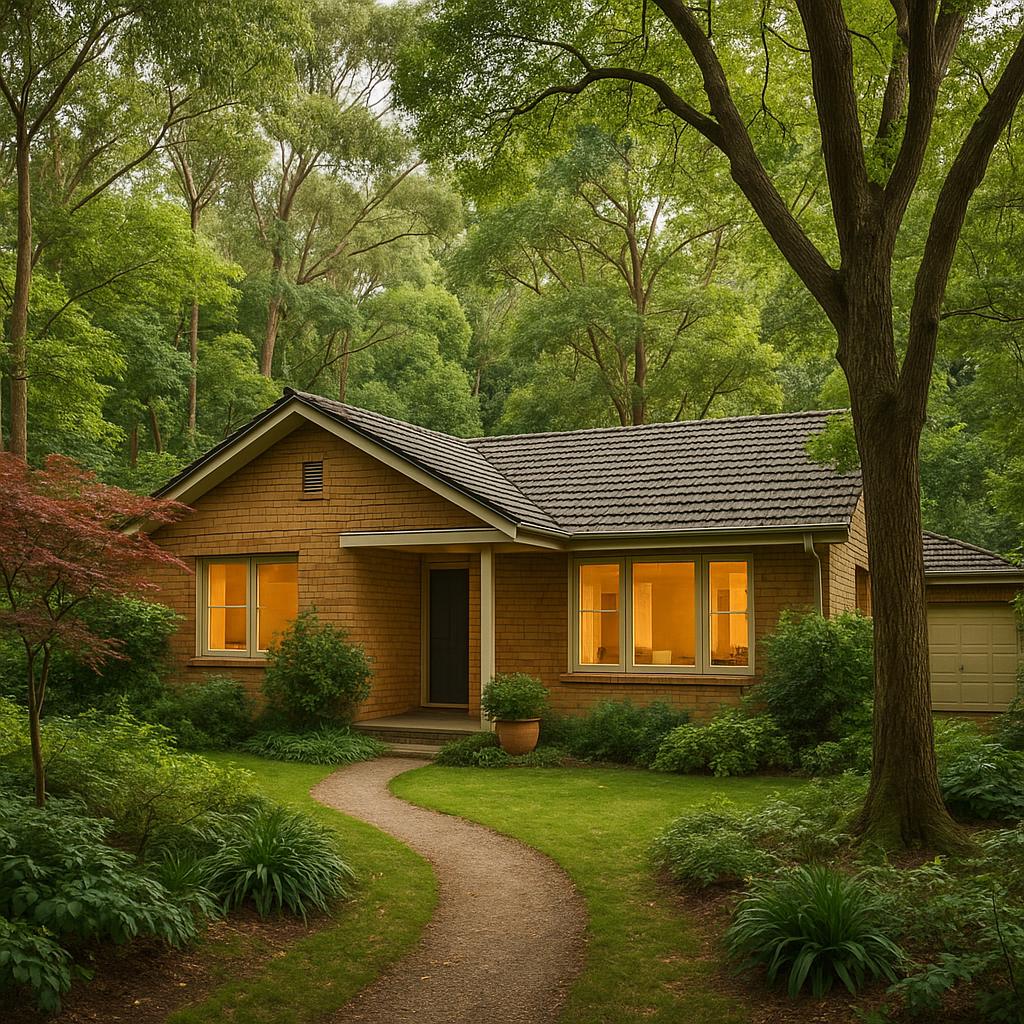 A family home in Montmorency nestled in greenery