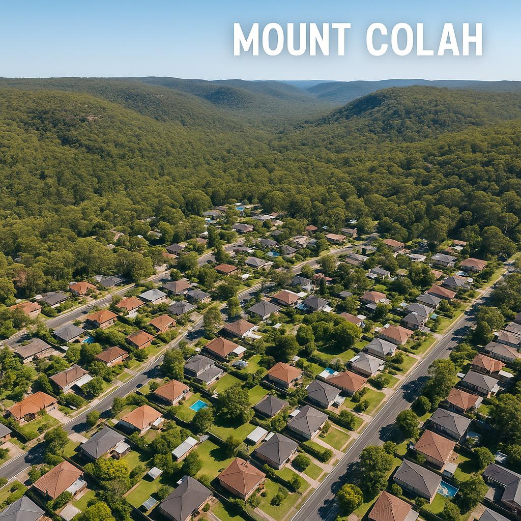 Aerial view of Mount Colah suburb
