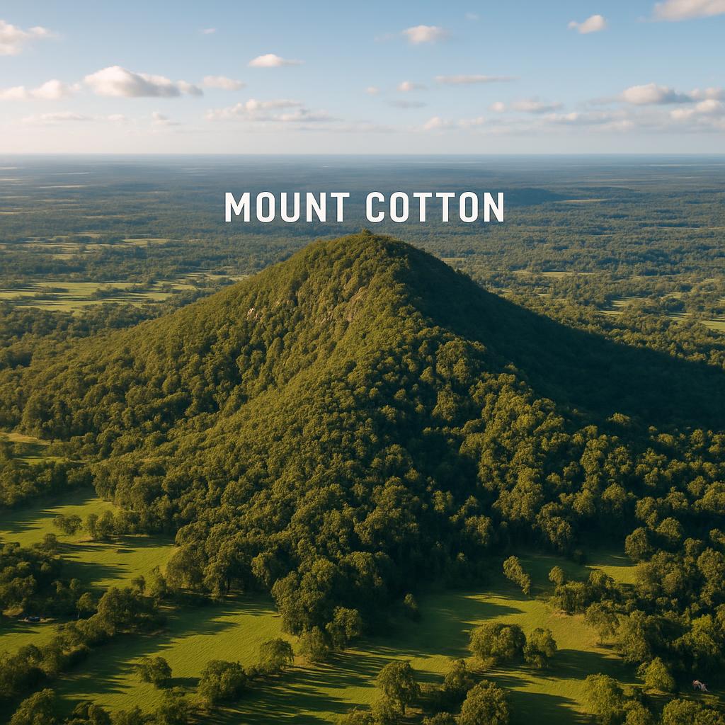 Aerial view of Mount Cotton with scenic nature