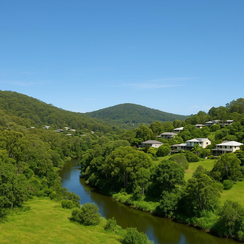 Scenic view of Mountain Creek, Queensland