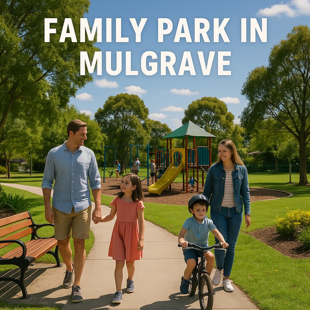 Community park in Mulgrave with families enjoying their day.