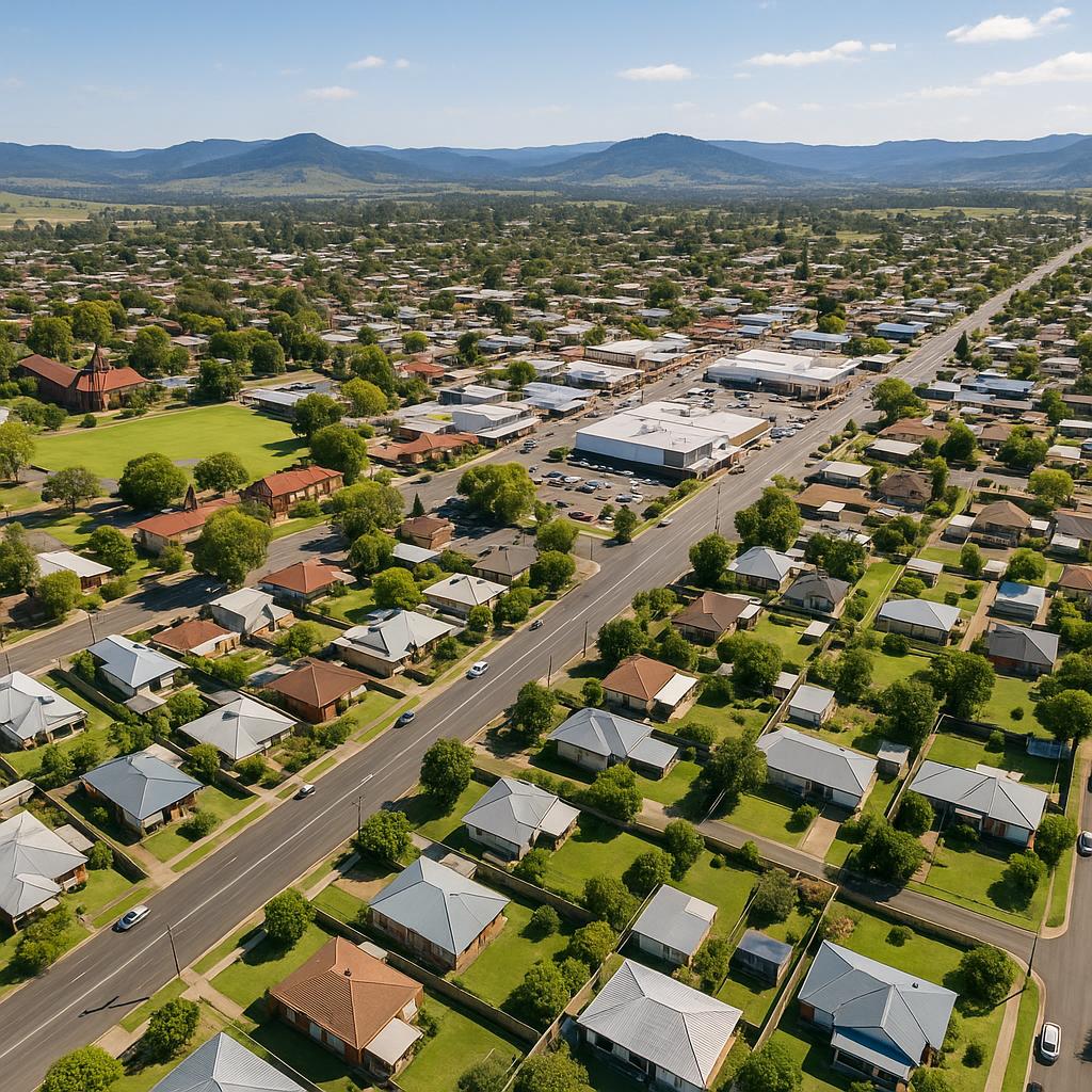 Scenic view of Muswellbrook suburb