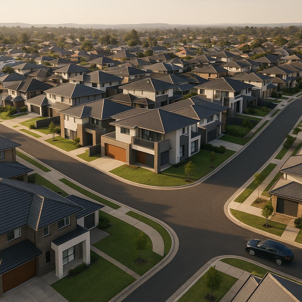 Modern housing estates in Narellan Vale