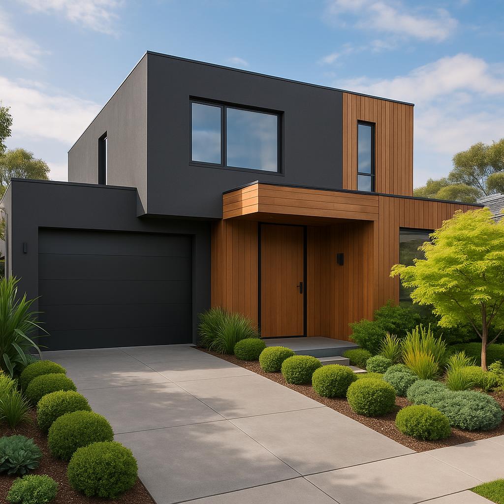 A modern home in Newcomb, Victoria, showcasing contemporary design.