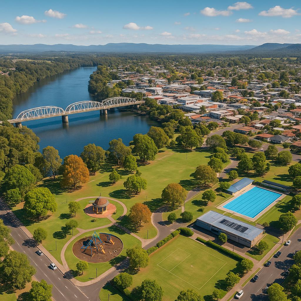 Scenic view of Nowra parks and community spaces.