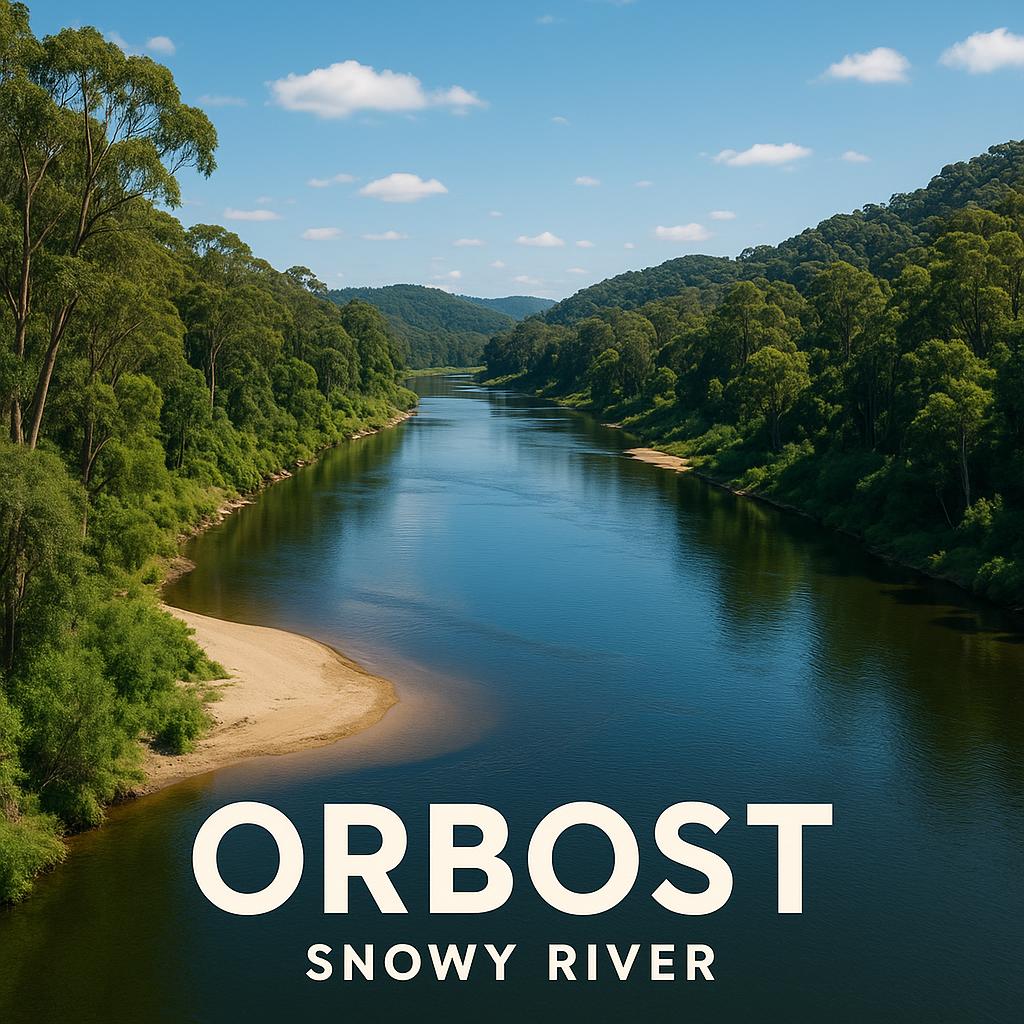 Scenic view of the Snowy River in Orbost, Victoria