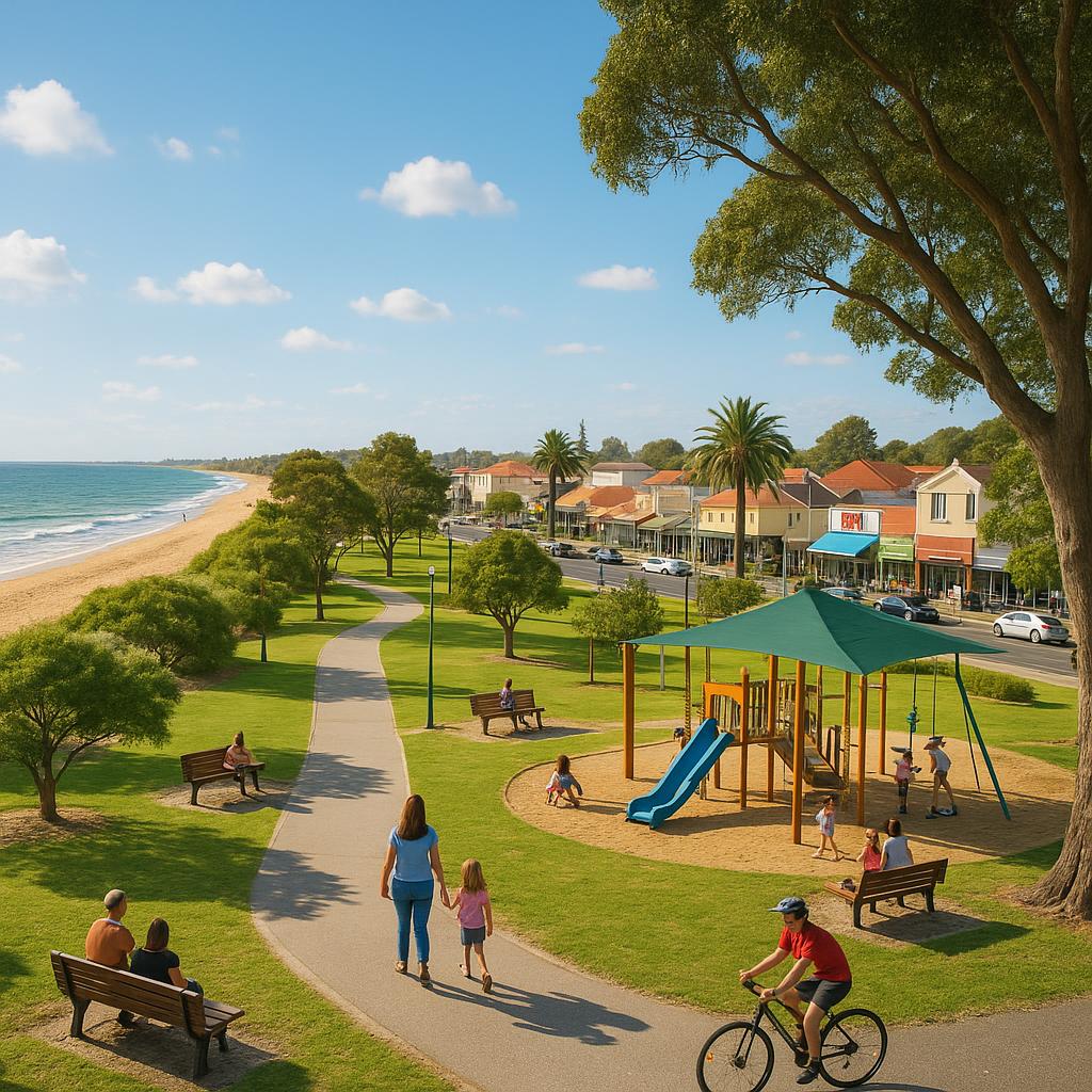 Ormond coastal lifestyle view with parks and amenities