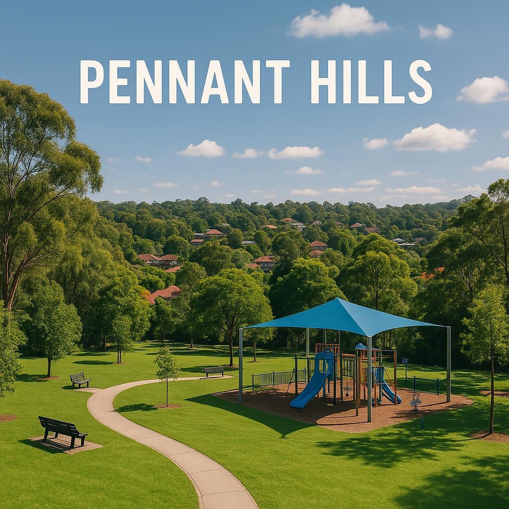 Lush greenery and parks in Pennant Hills