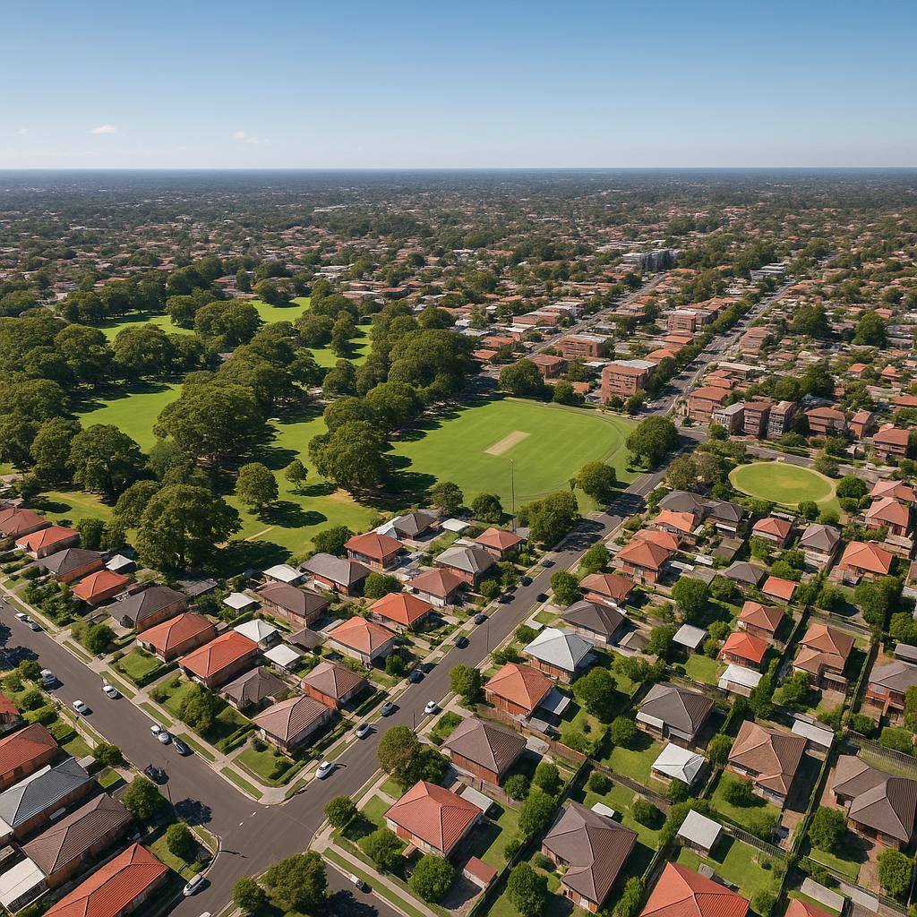 Aerial view of Penshurst
