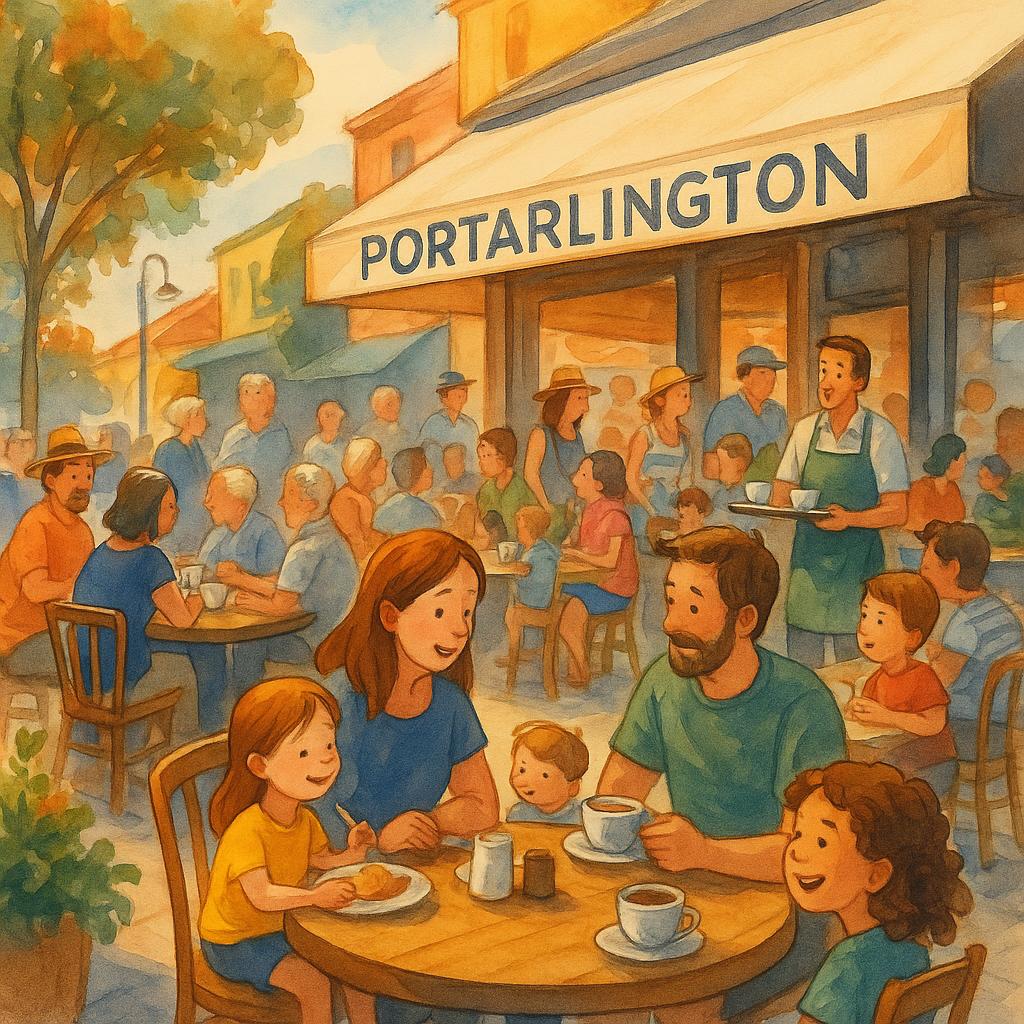 Cafés in Portarlington filled with patrons enjoying coffee