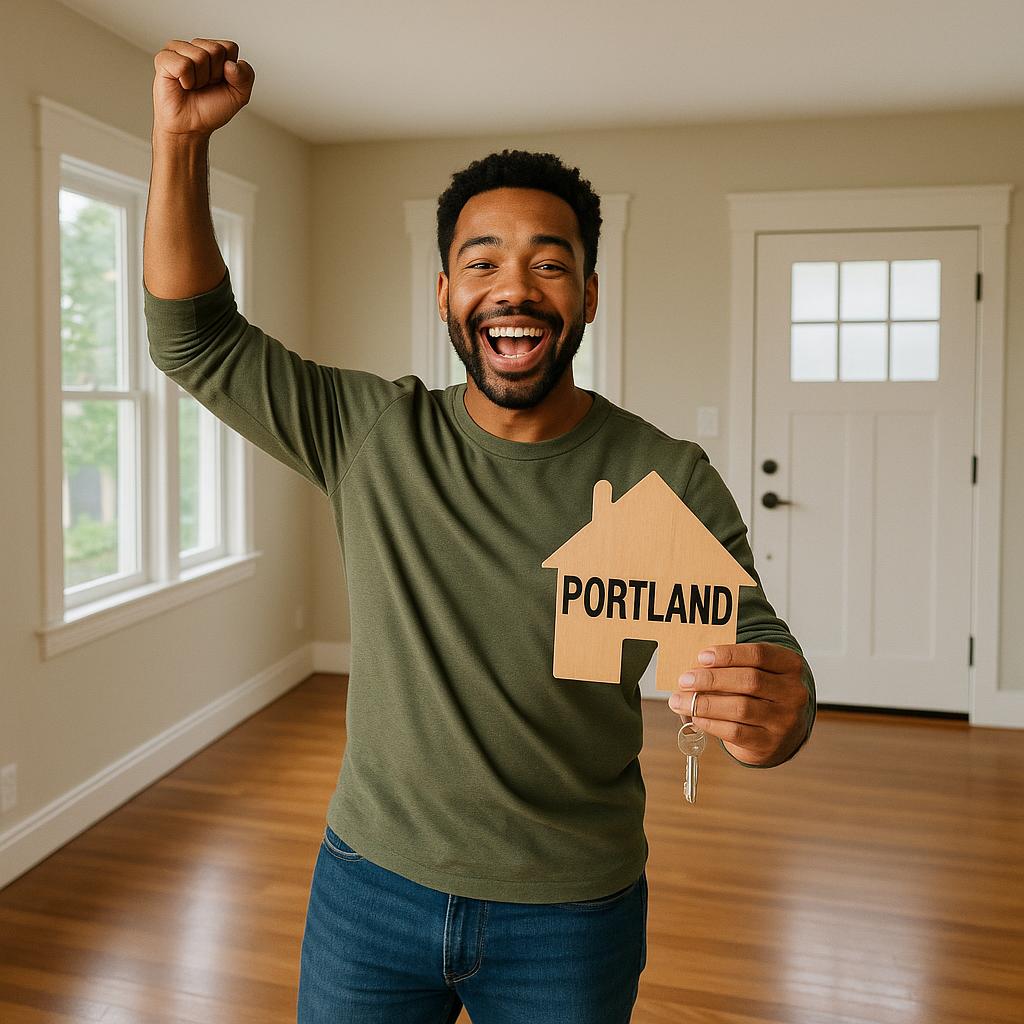 Happy new homeowners in Portland