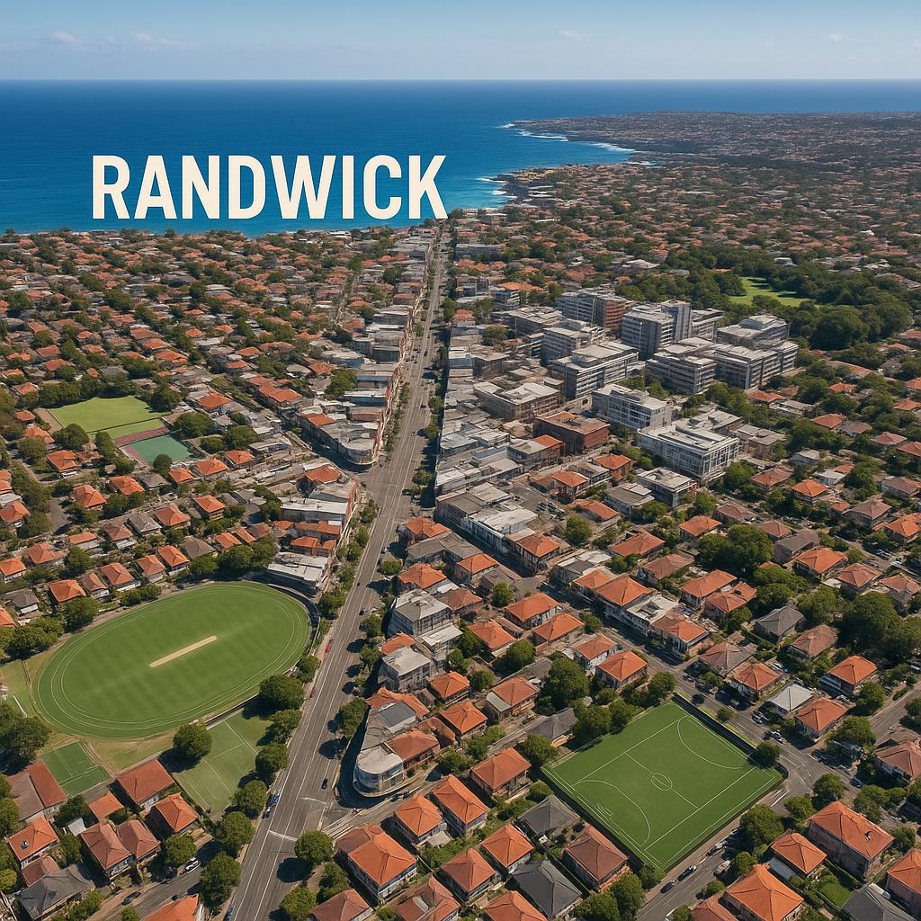 Aerial view of Randwick, NSW.