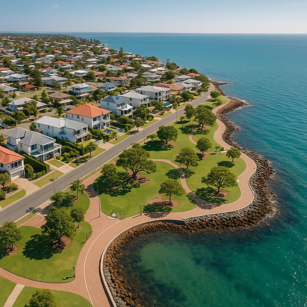 Redcliffe waterfront properties and community spaces