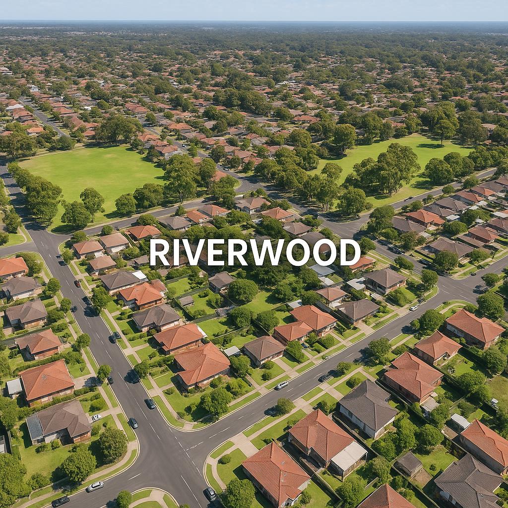 Aerial view of Riverwood, NSW