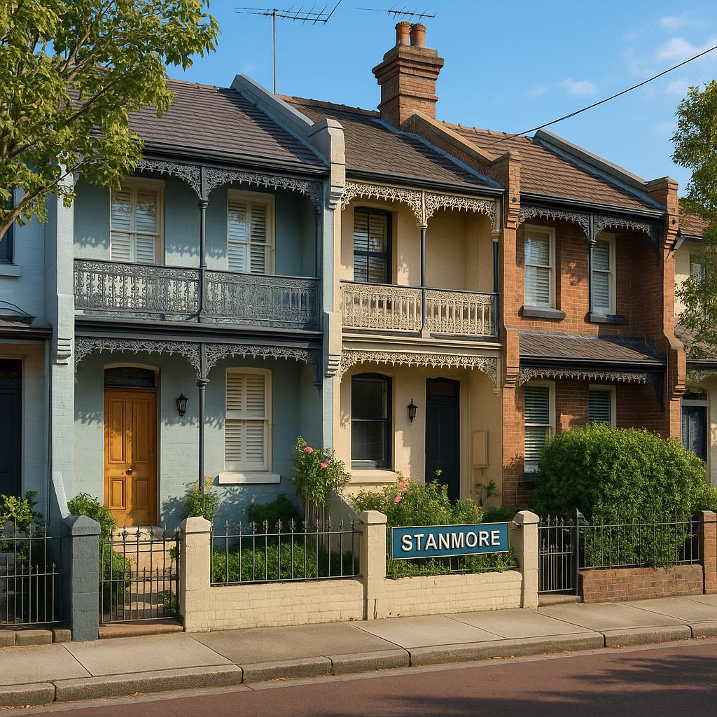 Character terraces in Stanmore, Sydney