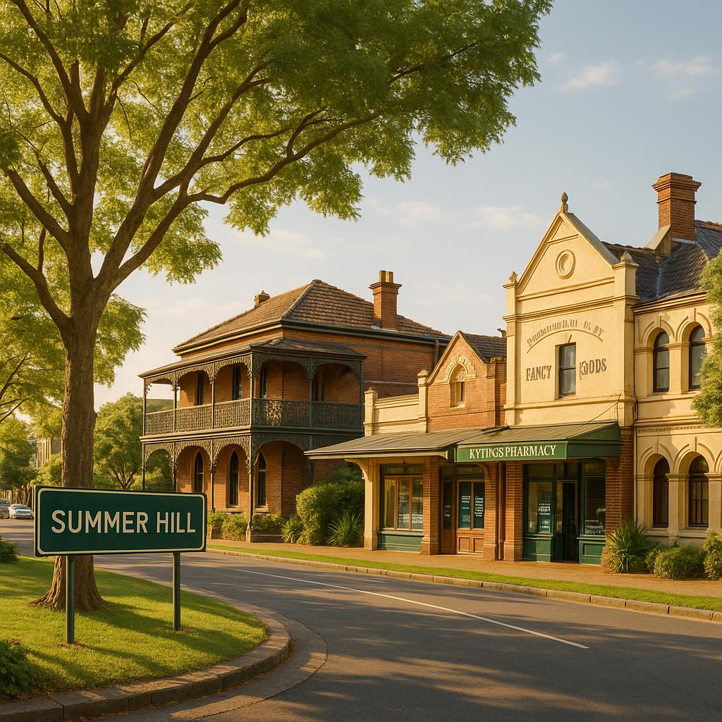 Heritage architecture and green spaces in Summer Hill