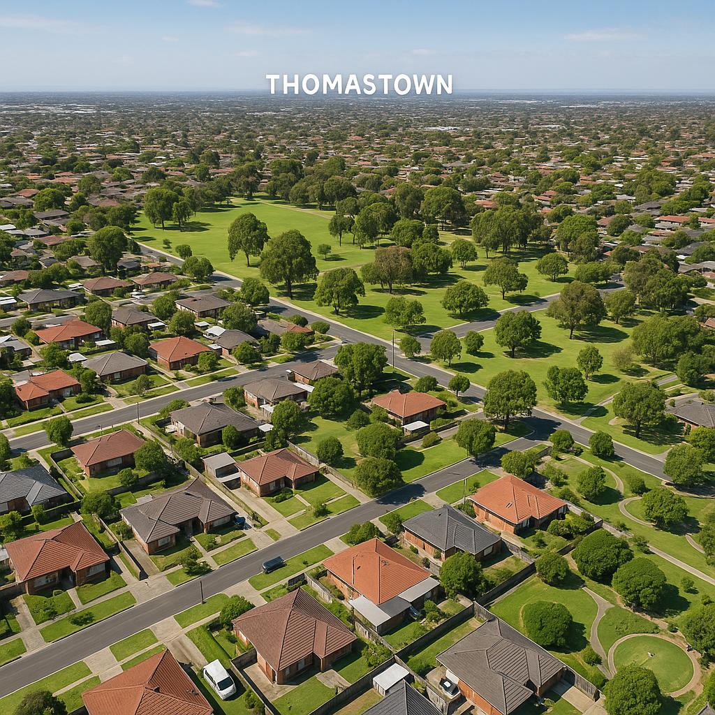 Thomastown residential area with parks