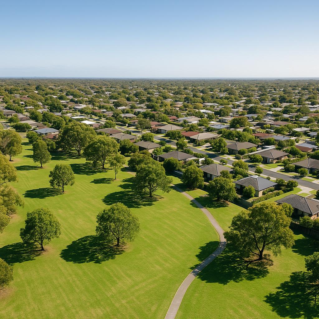 A serene park in Tootgarook with green lawns and quiet surroundings.