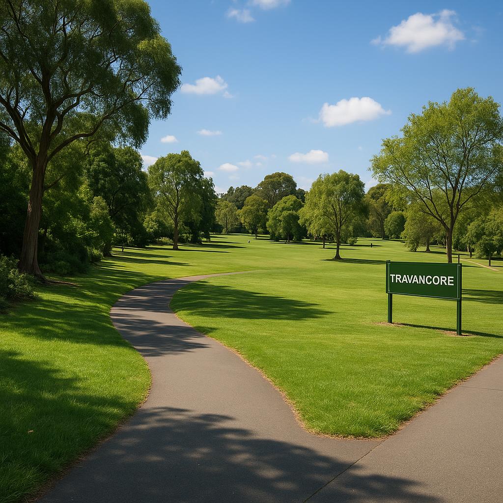 Parks and trails in Travancore, Melbourne
