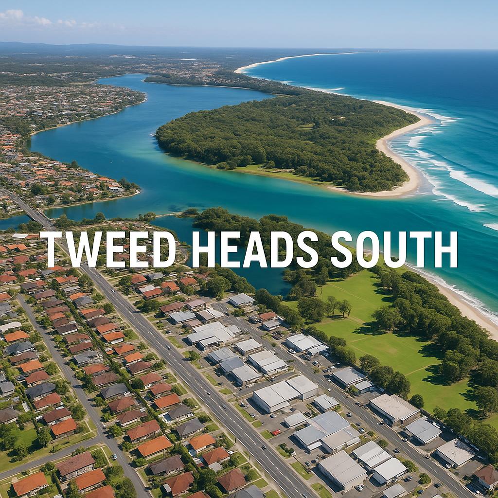 Aerial view of Tweed Heads South
