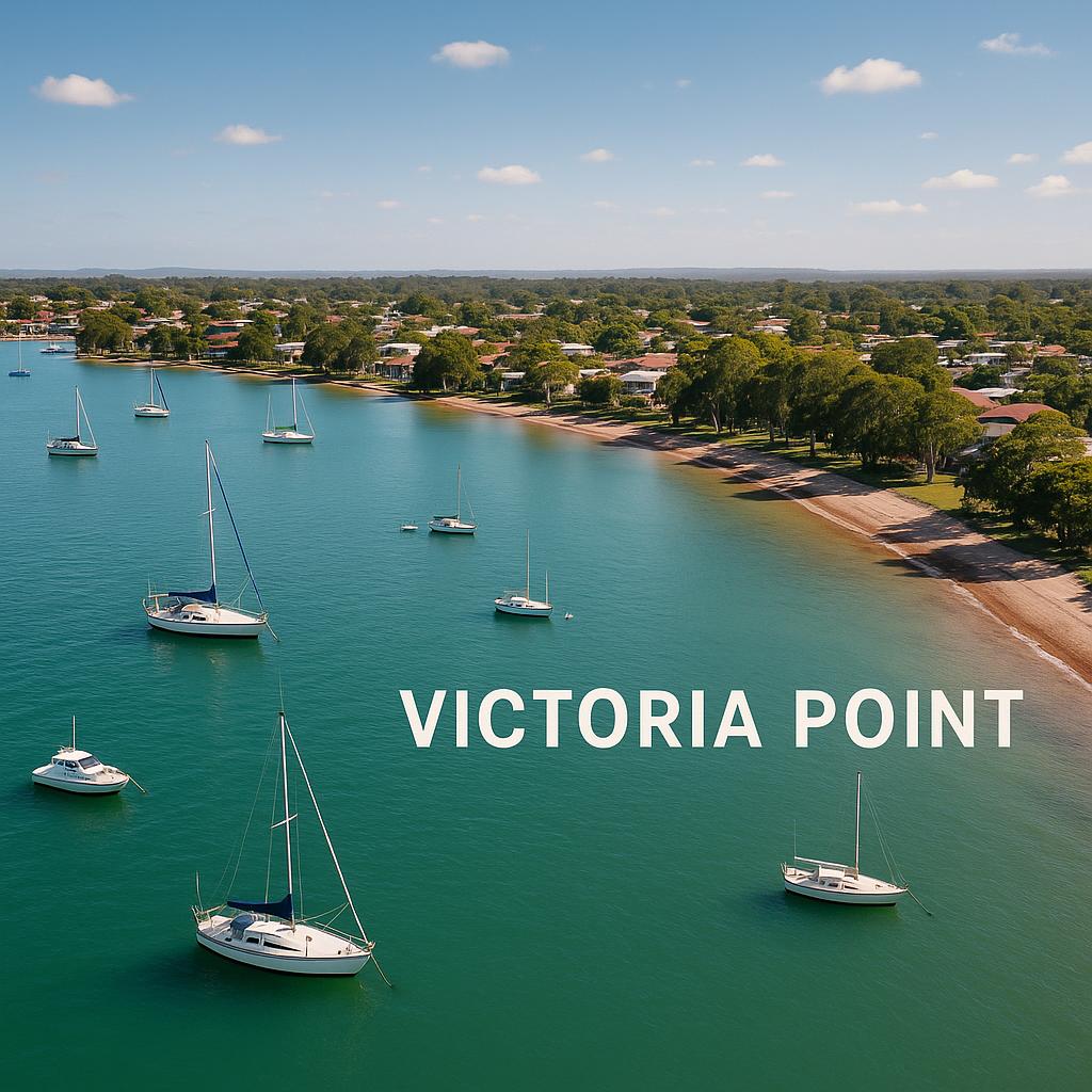 Victoria Point waterfront view with boats