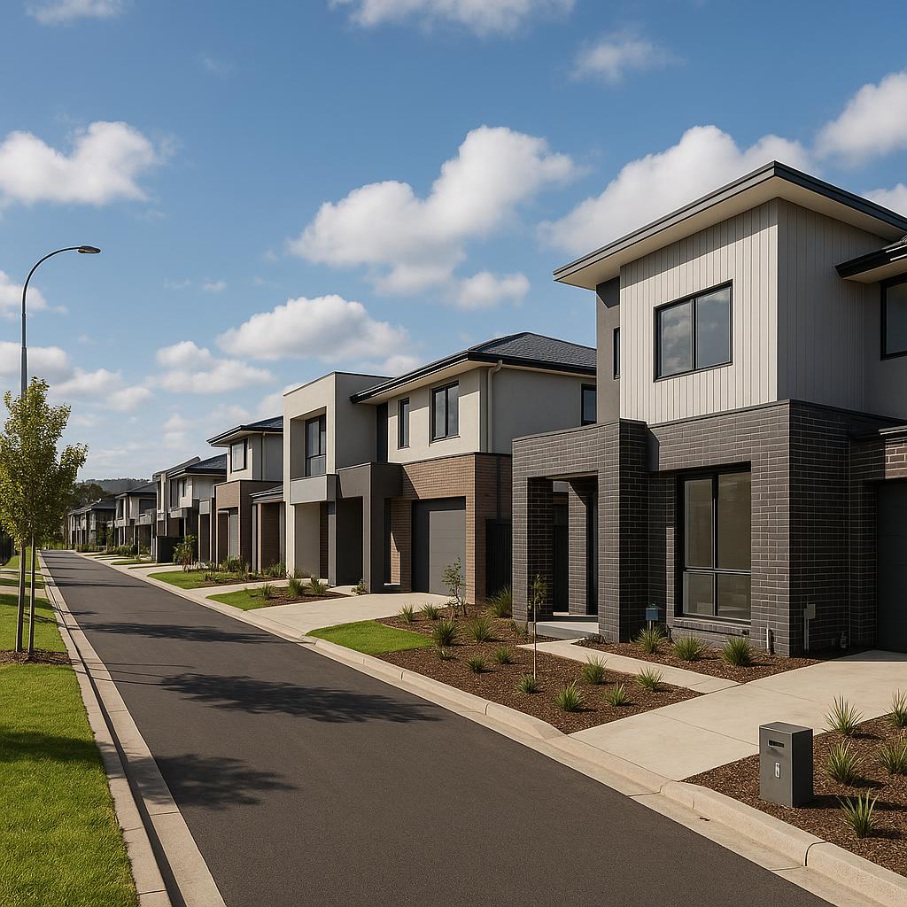 New estates in Wandin North, showcasing modern homes