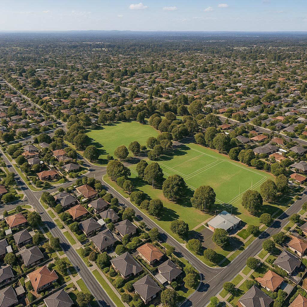 Aerial view of Wantirna South