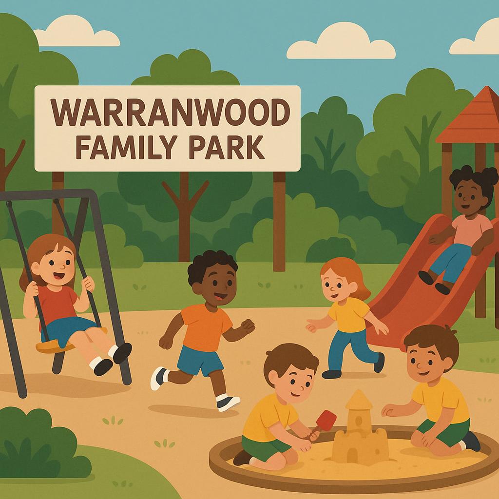 Children playing in a park in Warranwood