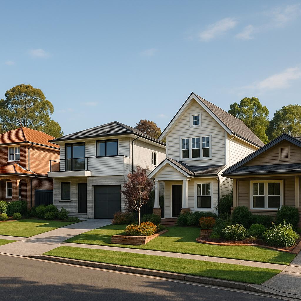 Diverse architecture in West Pennant Hills