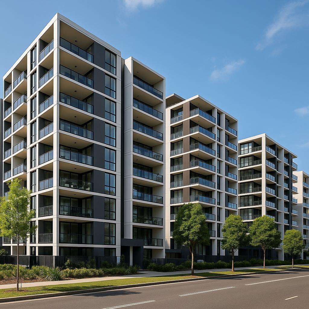 New apartment development in Zetland, Sydney