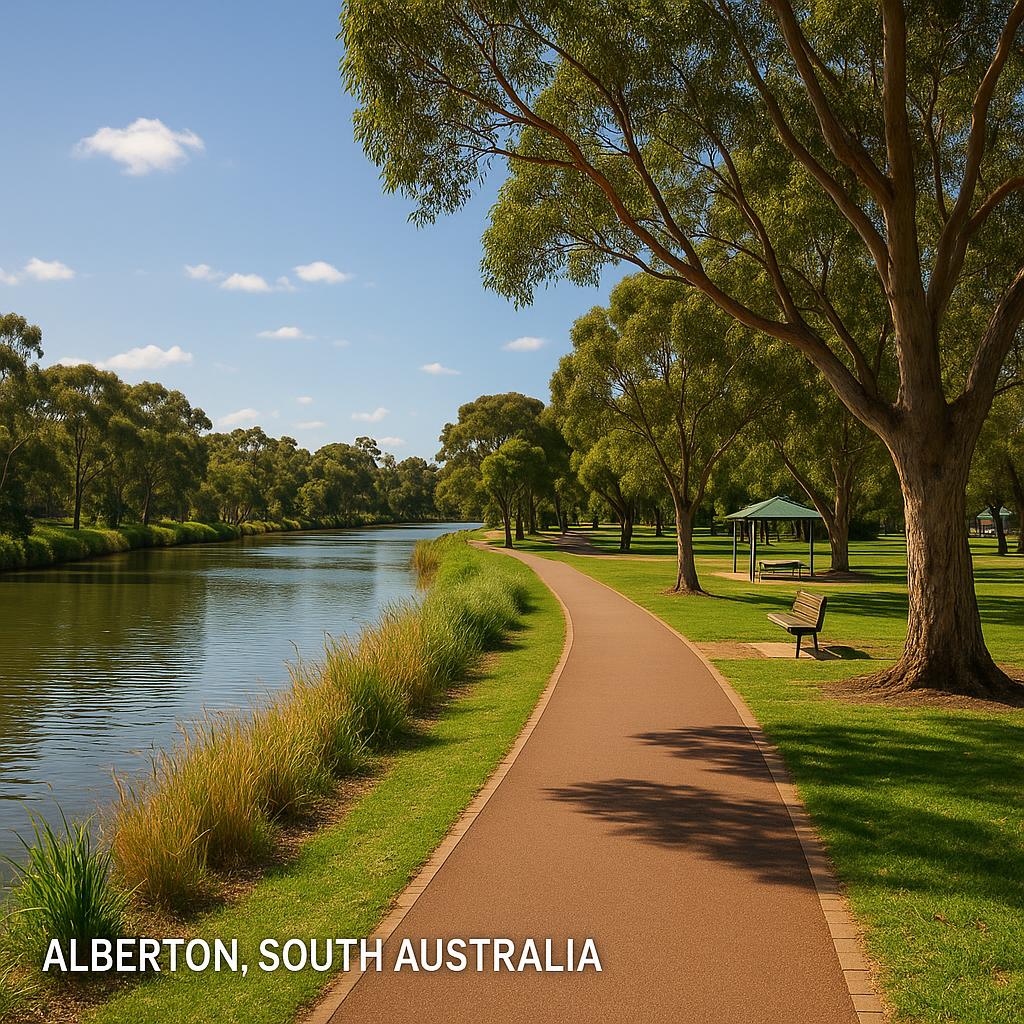 Riverbank paths in Alberton SA