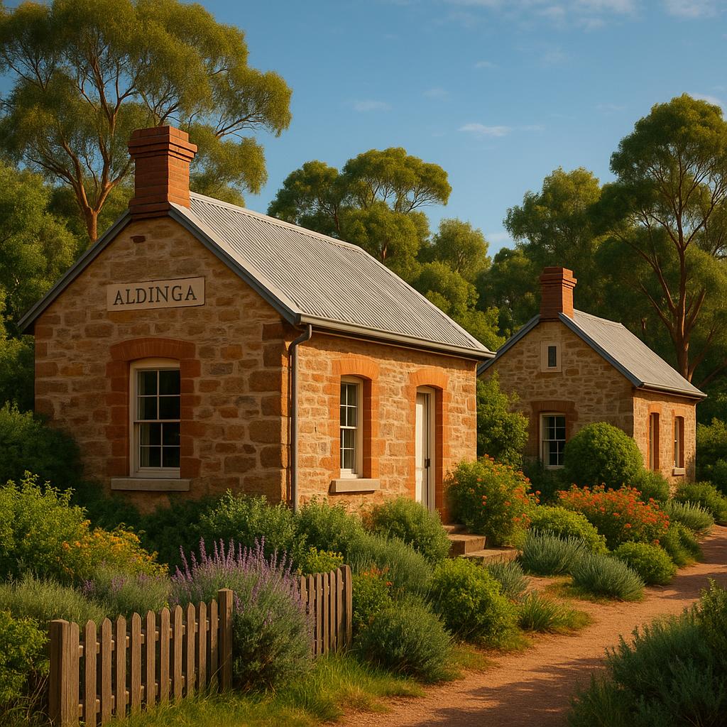Green heritage cottages in Aldinga