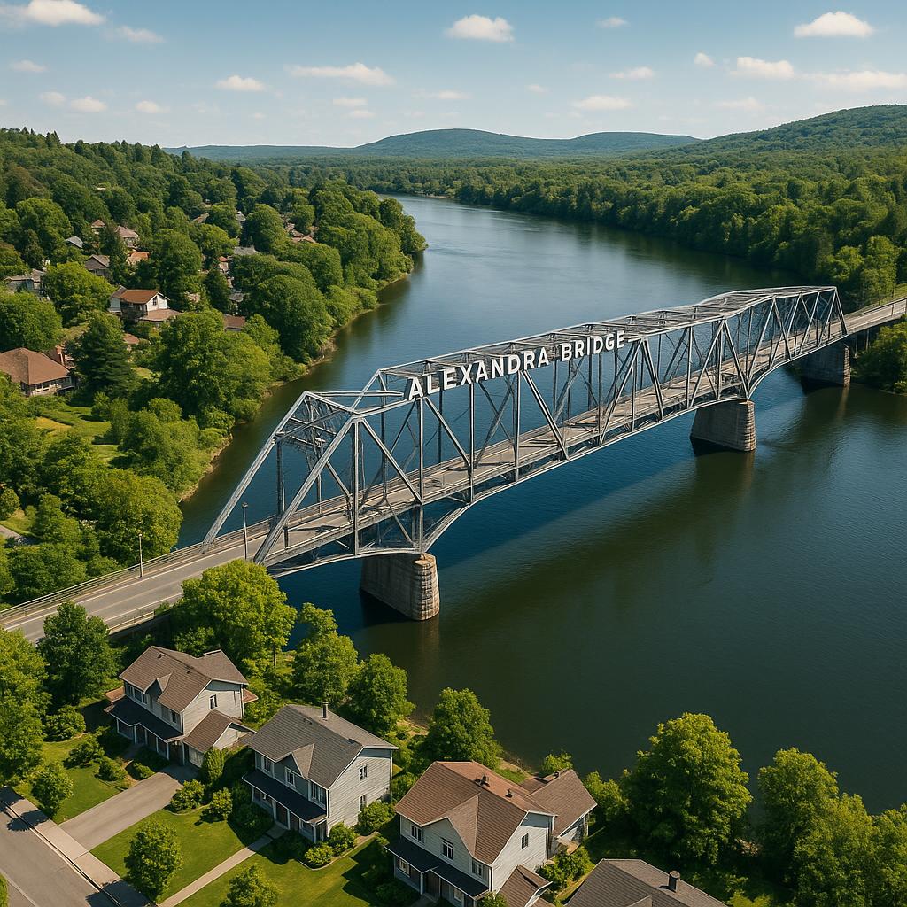 Scenic aerial view of Alexandra Bridge in Western Australia