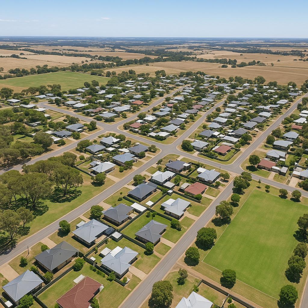 Aerial view of Allanooka, Western Australia