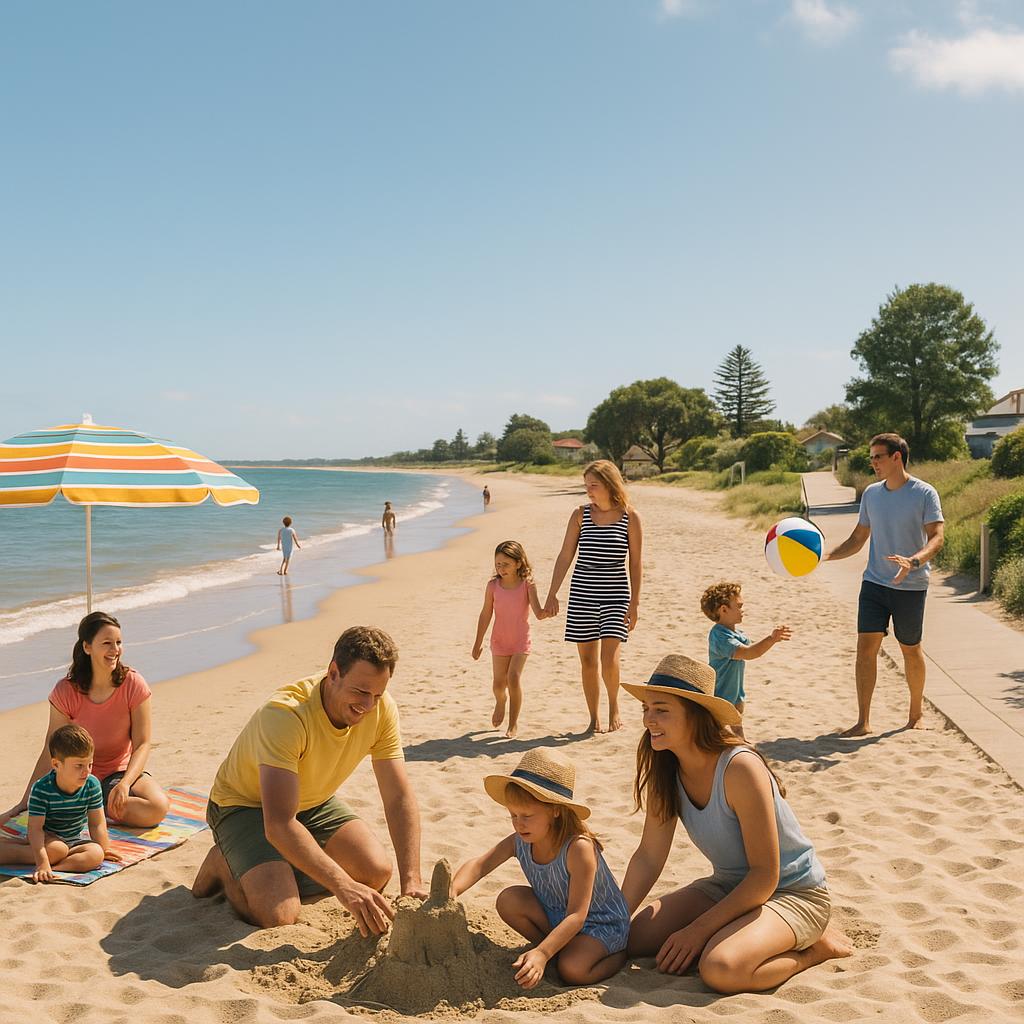 Beach access in Anama
