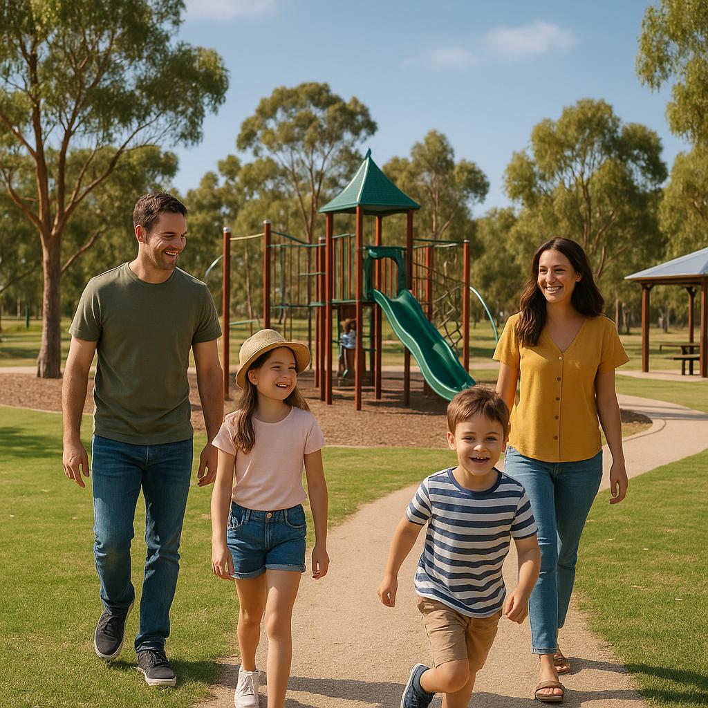 Family in Anketell park