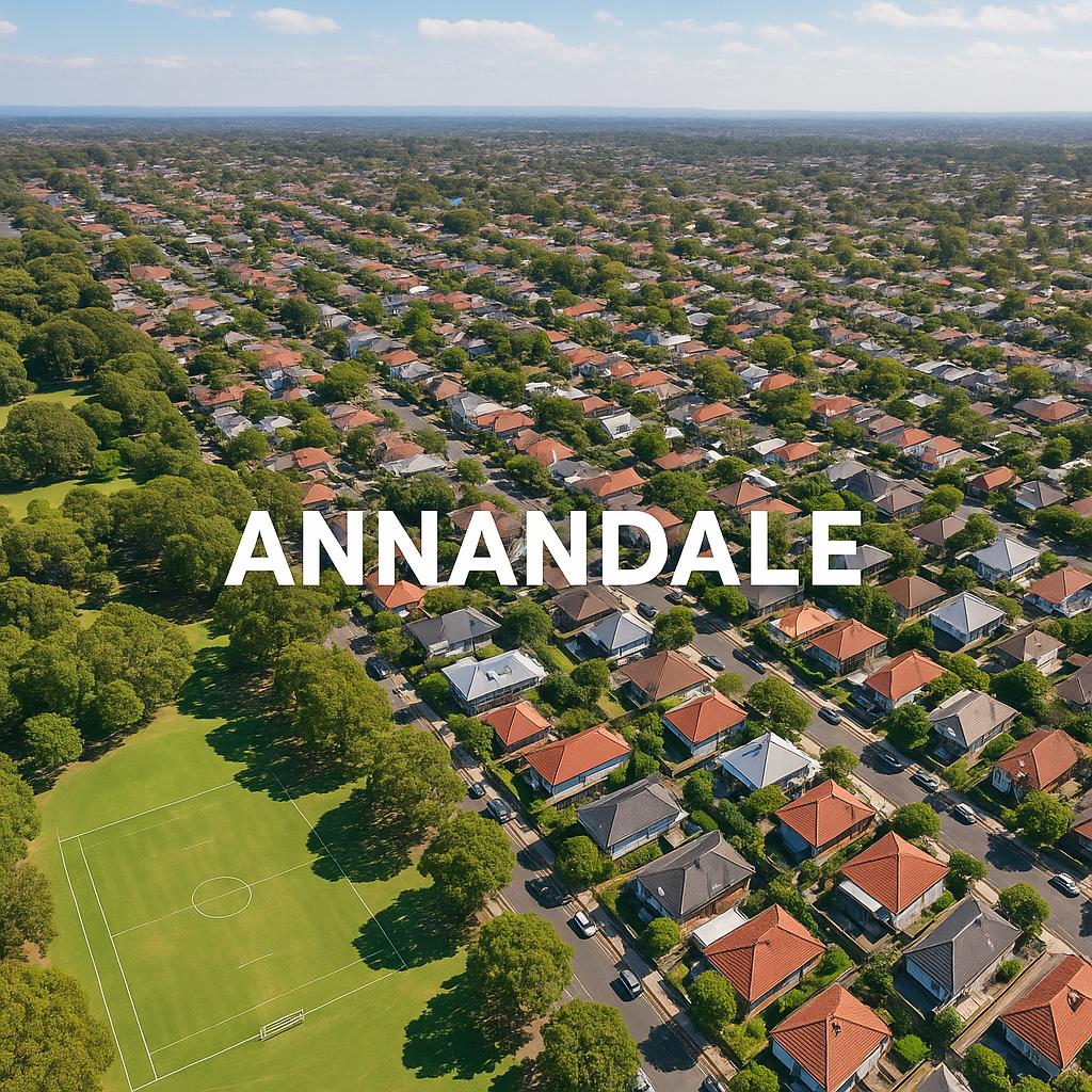 Aerial view of Annandale, New South Wales