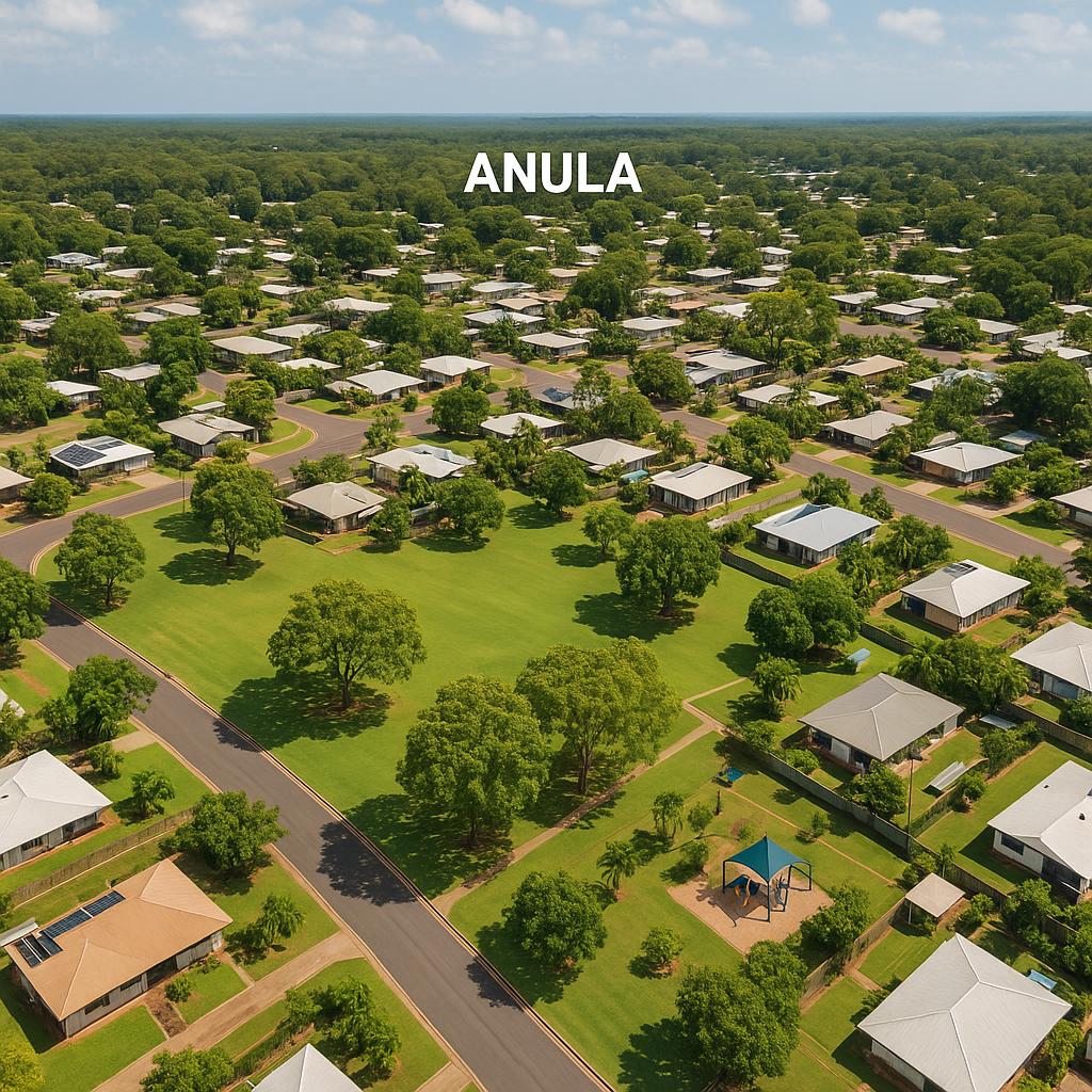 Aerial view of Anula suburb