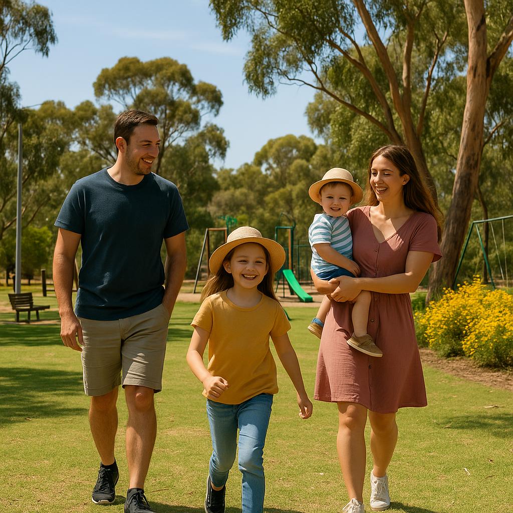 Family enjoying outdoor activities in Ardath