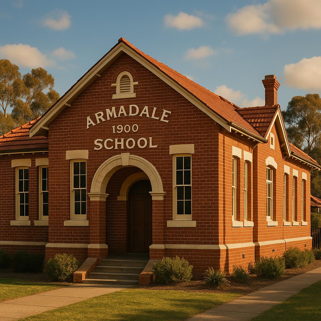 Heritage school in Armadale, showcasing its classic architecture
