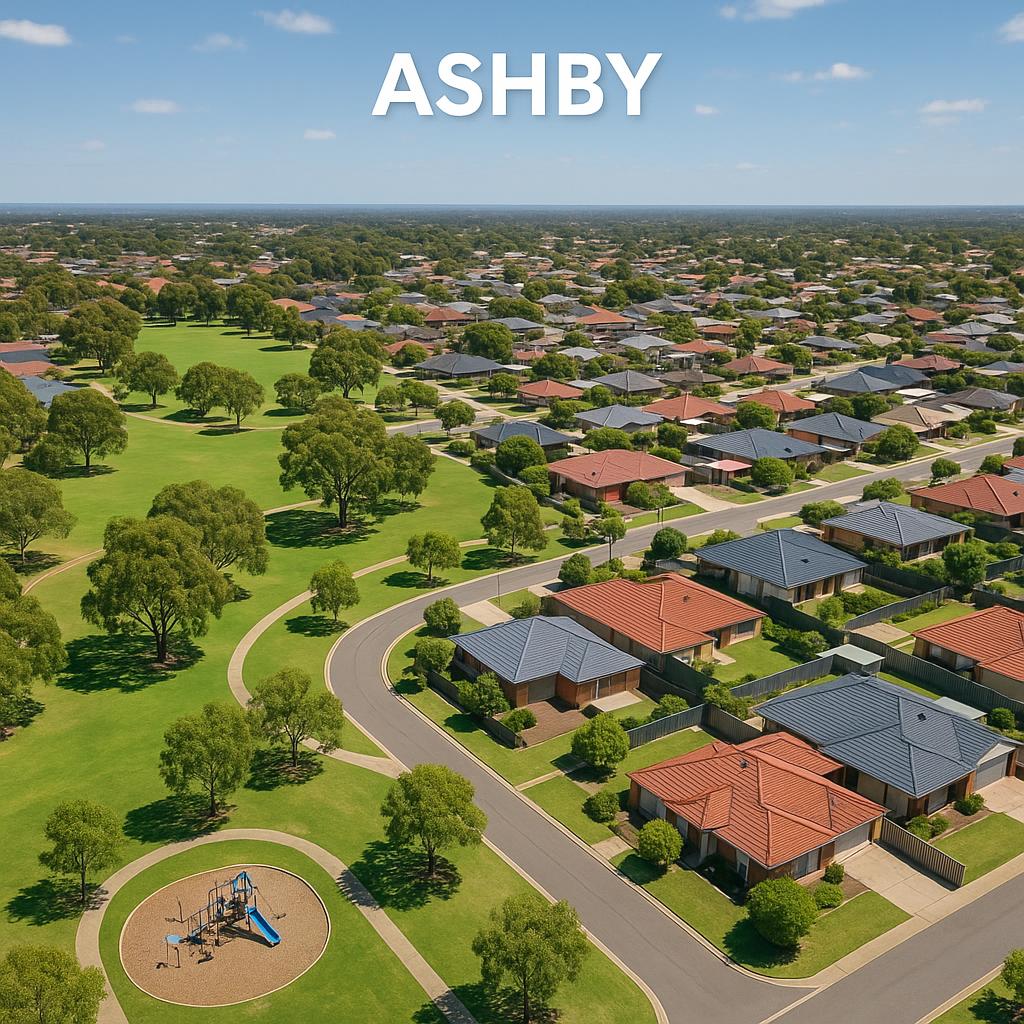 Suburban landscape of Ashby, Western Australia
